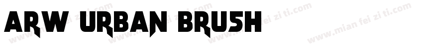 arw urban brush字体转换